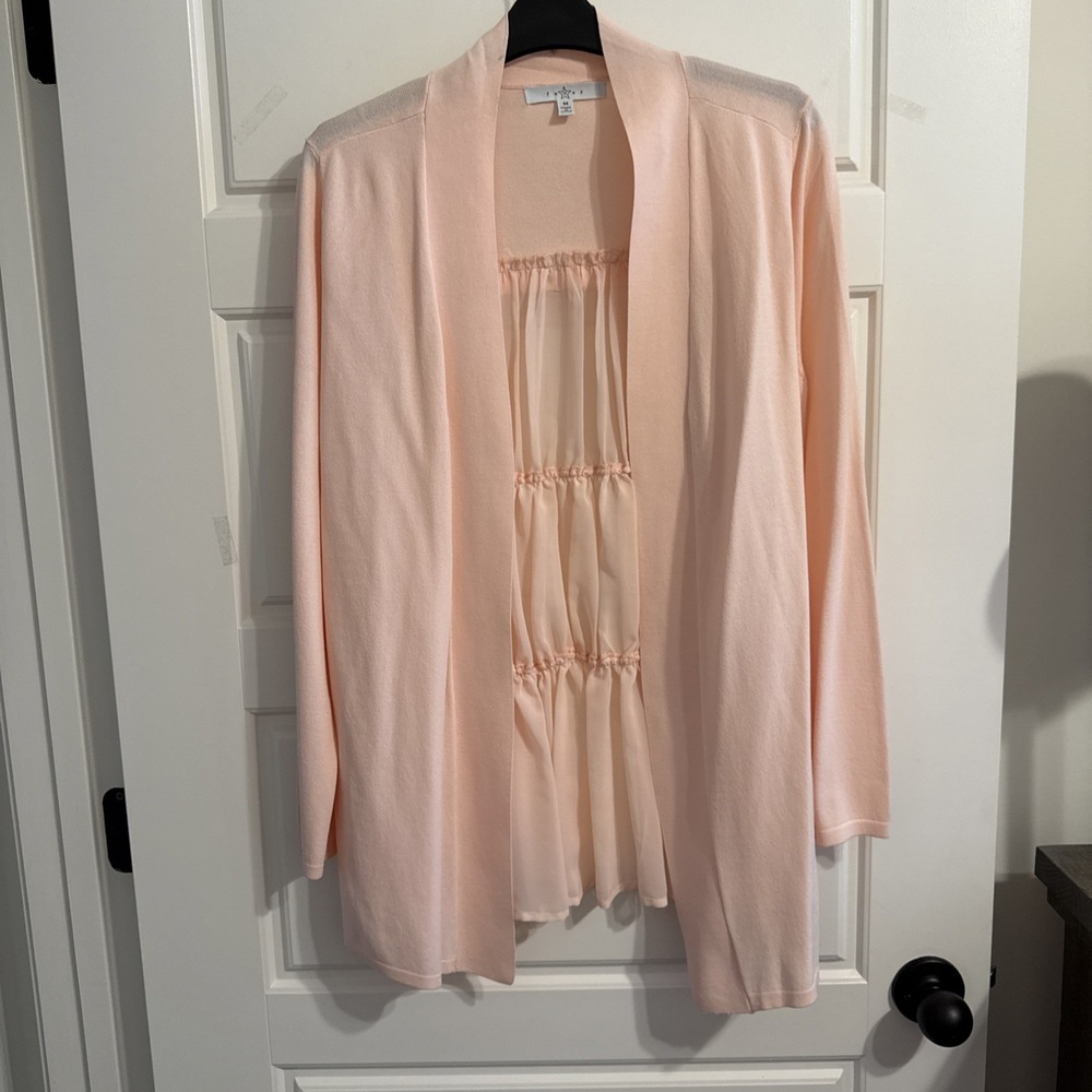 Fever Women's Pink Rayon Top Med Sweater/Jacket